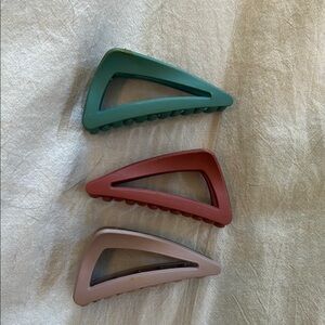 Set of Three Stylish Hair Clips
